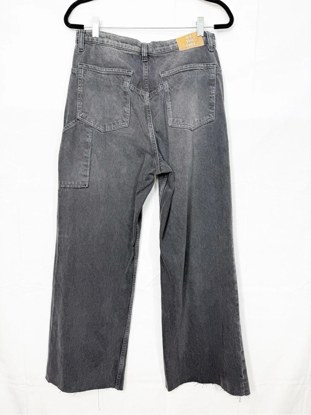 Free People X We The Free Tinsley Baggy High-Rise Jeans Celestial Black